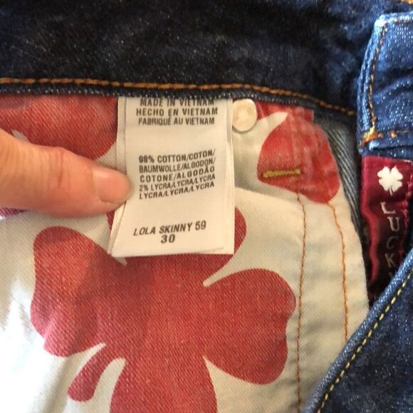 Get Lucky 🍀 Lola Skinny Jeans 👖 5 Pockets Cotton Lycra Stretch. - Picture 16 of 17